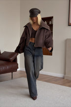 Relaxed Fit Lapel Casual Jacket
