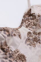 Printed Slim Fit Cami Maxi Dress