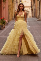 Layered Tulle Formal Dress