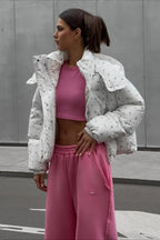 Printed Puffy Puffer Jacket