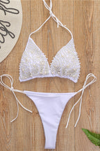 Solid Pearl Bikini Set