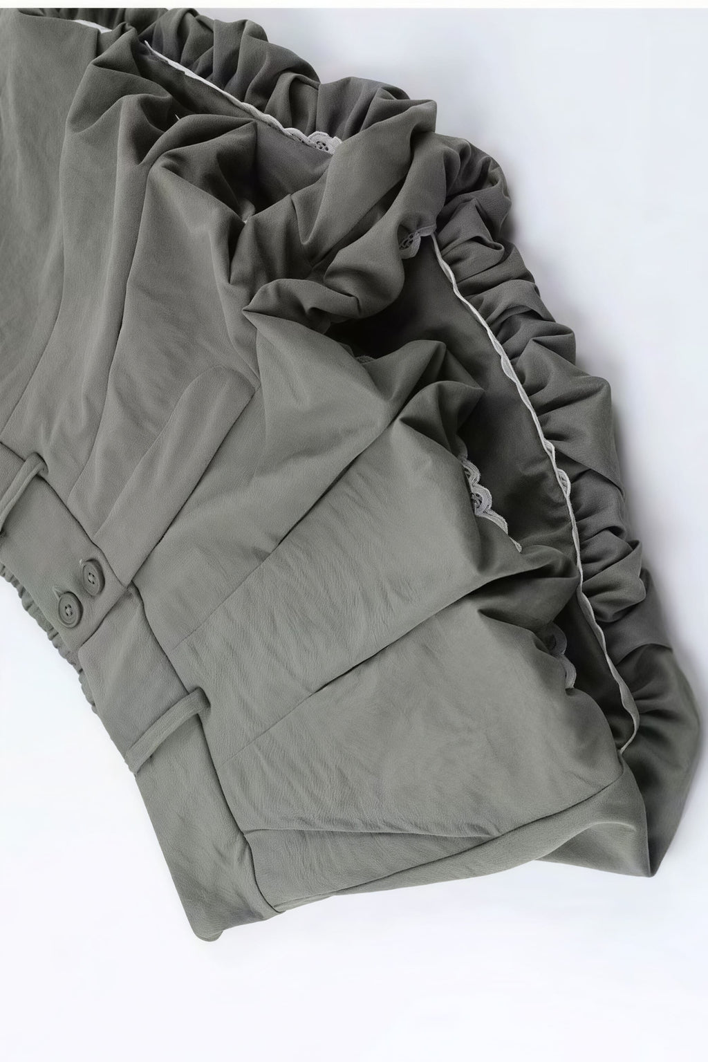 Elegant Low Waist Tulip Hem Shorts