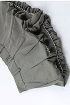 Elegant Low Waist Tulip Hem Shorts