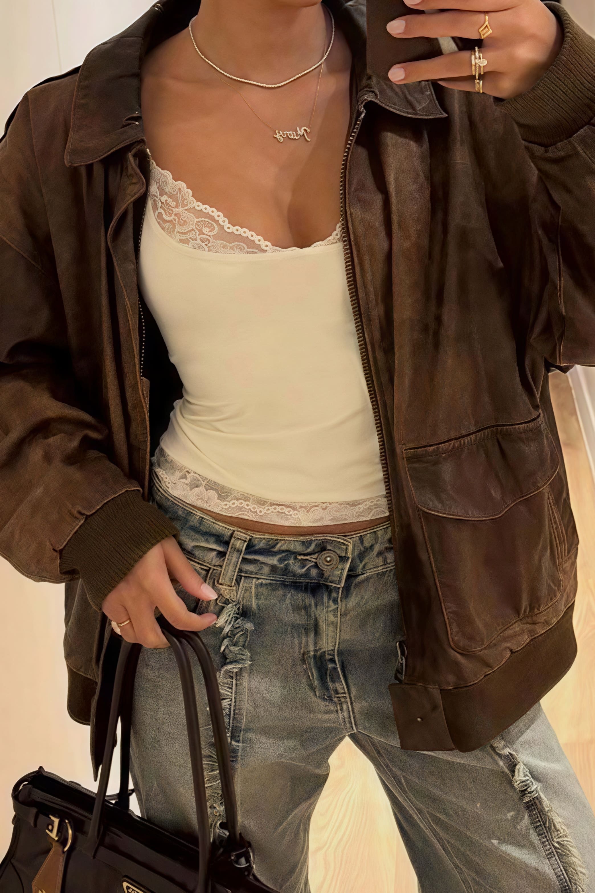Lace Trim Cami Top