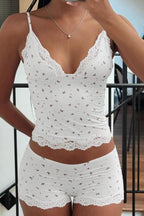 Floral Lace Cami Two-Piece Set