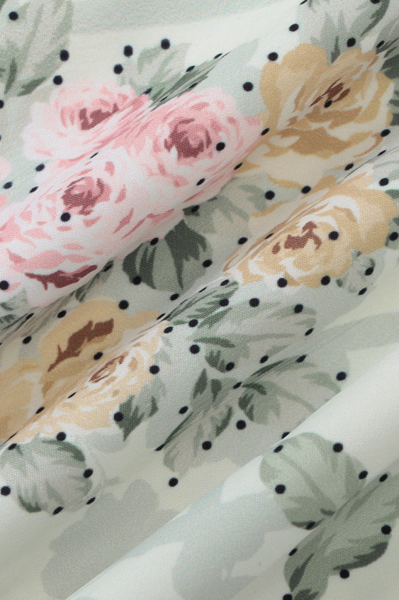 Cami Waist Slim Versatile Floral Dress