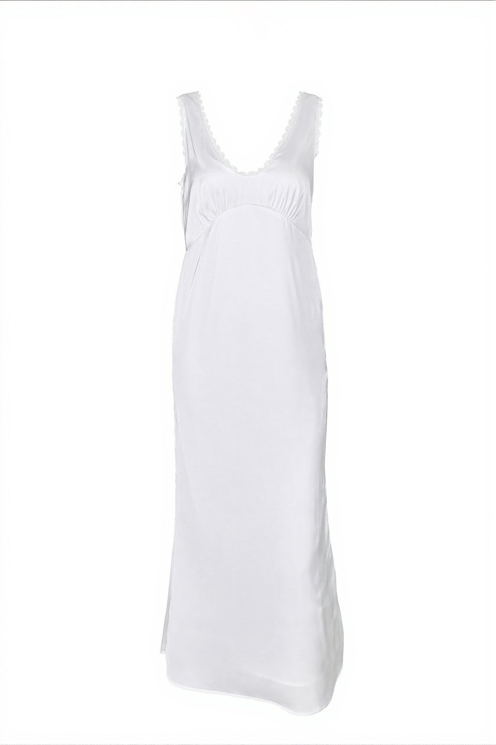 White Lace Insert Cami Bodycon Mini Dress