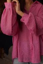 Solid Casual Long Sleeve Blouse
