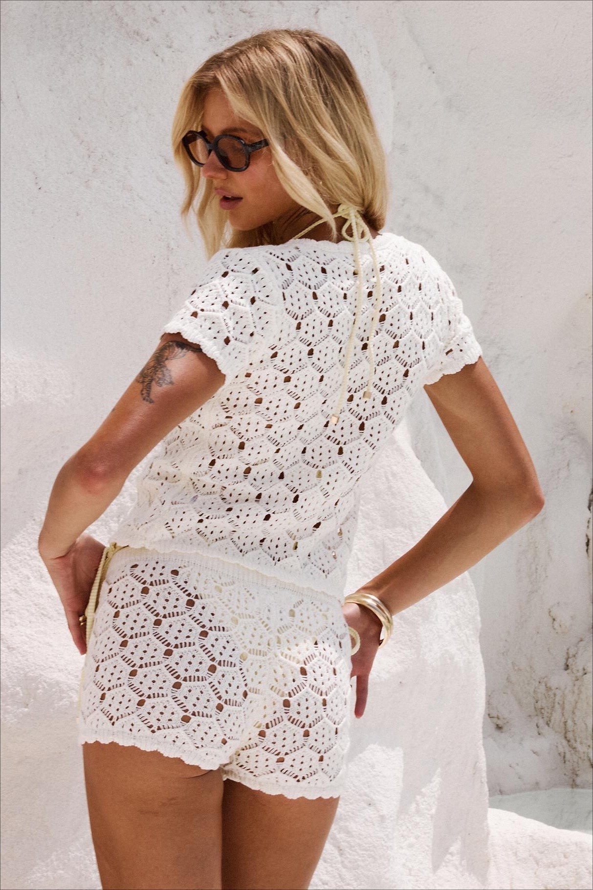 Cutout Comfy Top & Shorts Set