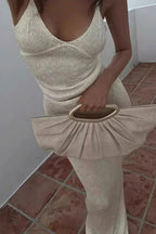 Off Shoulder Cami Maxi Skirt Set