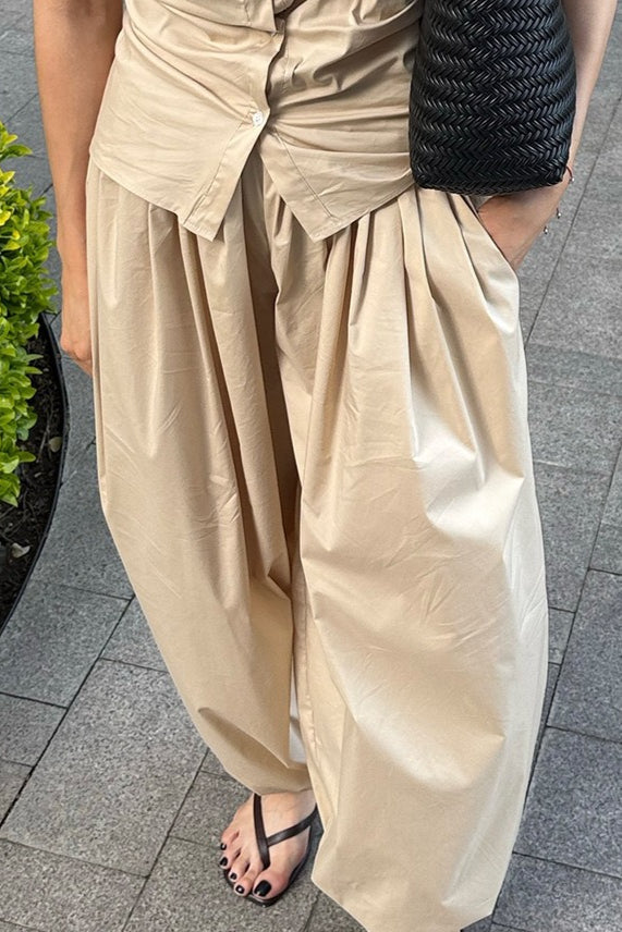 Street Cotton Lantern Loose Casual Pants