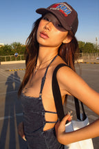 Backless Halter Bodycon Layering Top