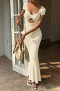 French Style Mermaid Boho Dress