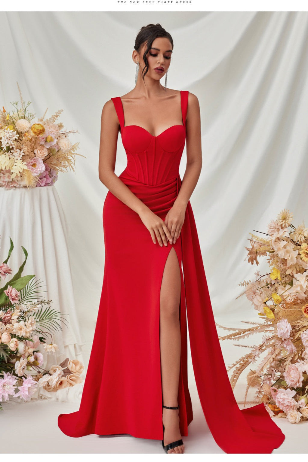Bodycon Slit Maxi Party Dress