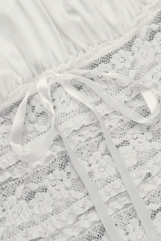 Sheer Lace Design Cami Top