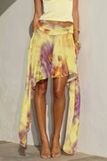 Gradient Dye Irregular Ribbon Skirt
