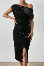 Off-The-Shoulder Bodycon Cocktail Dress