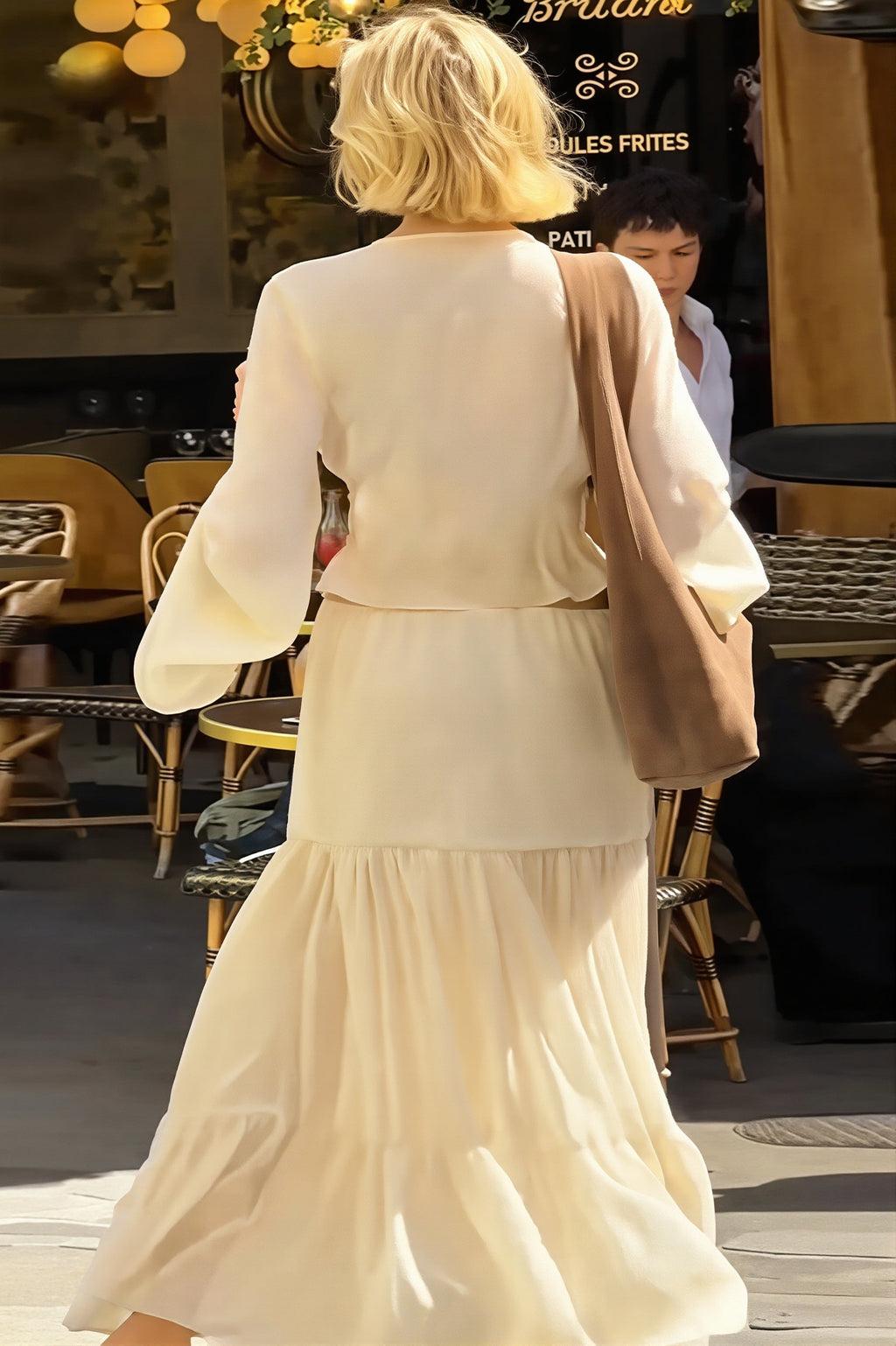 Lace Chiffon Open Front Wrap Maxi Dress