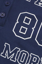 Letter Print V Neck Slim T-Shirt