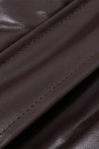 Glossy Finish Moto Pu Coat