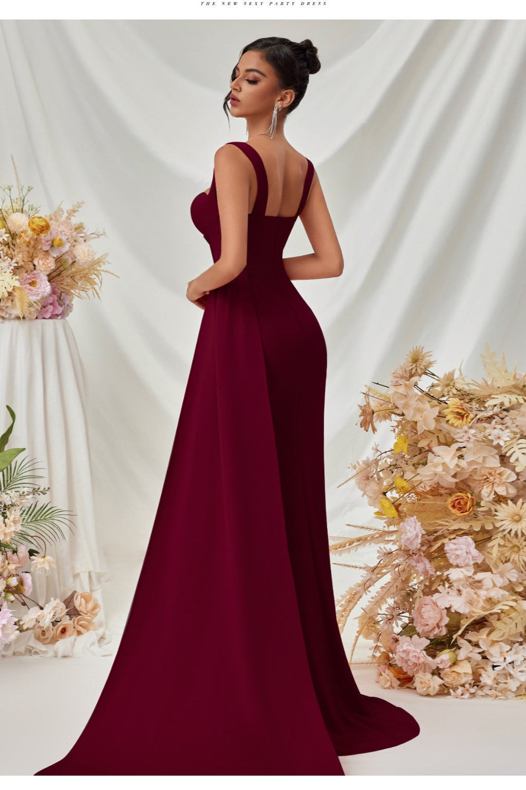 Bodycon Slit Maxi Party Dress