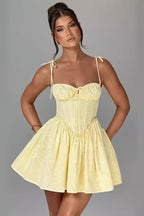 Backless Lace Up Cami Bodycon Mini Dress