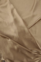 Satin Crew Neck Pullover Blouse