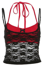 Contrast Lace Solid Cami Top
