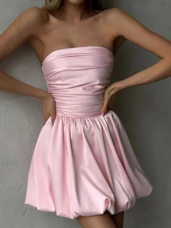 Summer Off-Shoulder A-Line Mini Party Dress