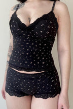 Floral Lace Cami Two-Piece Set