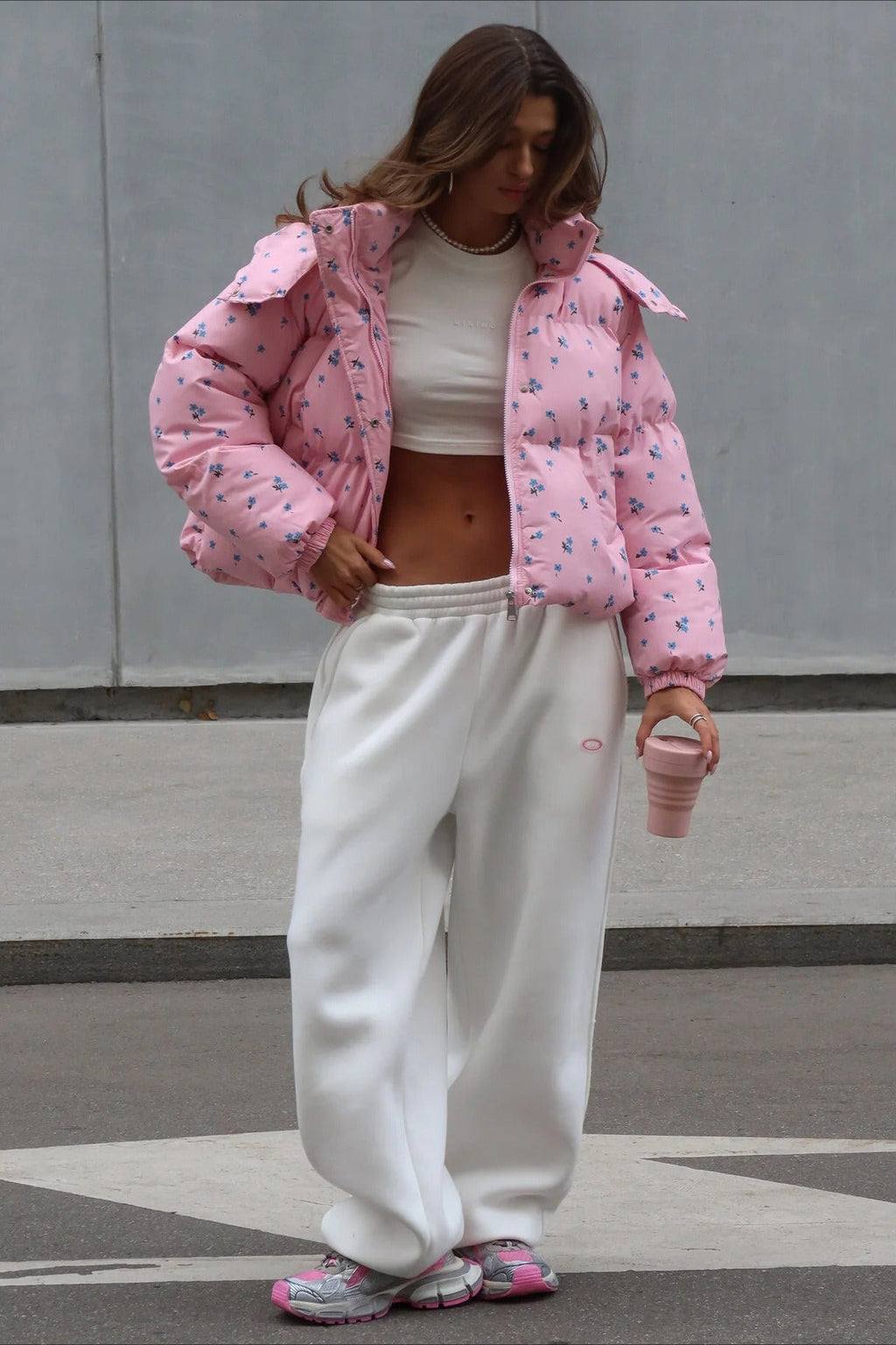 Printed Puffy Puffer Jacket