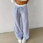 Striped Straight Casual Pants