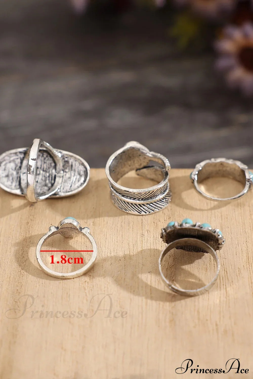 5Pcs Vintage & Exquisite Bohemian Ring