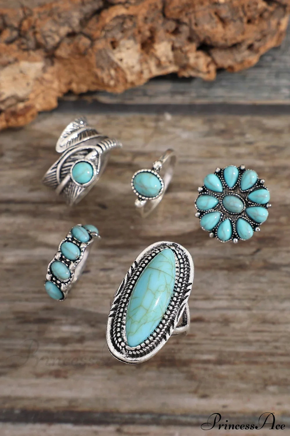 5Pcs Vintage & Exquisite Bohemian Ring