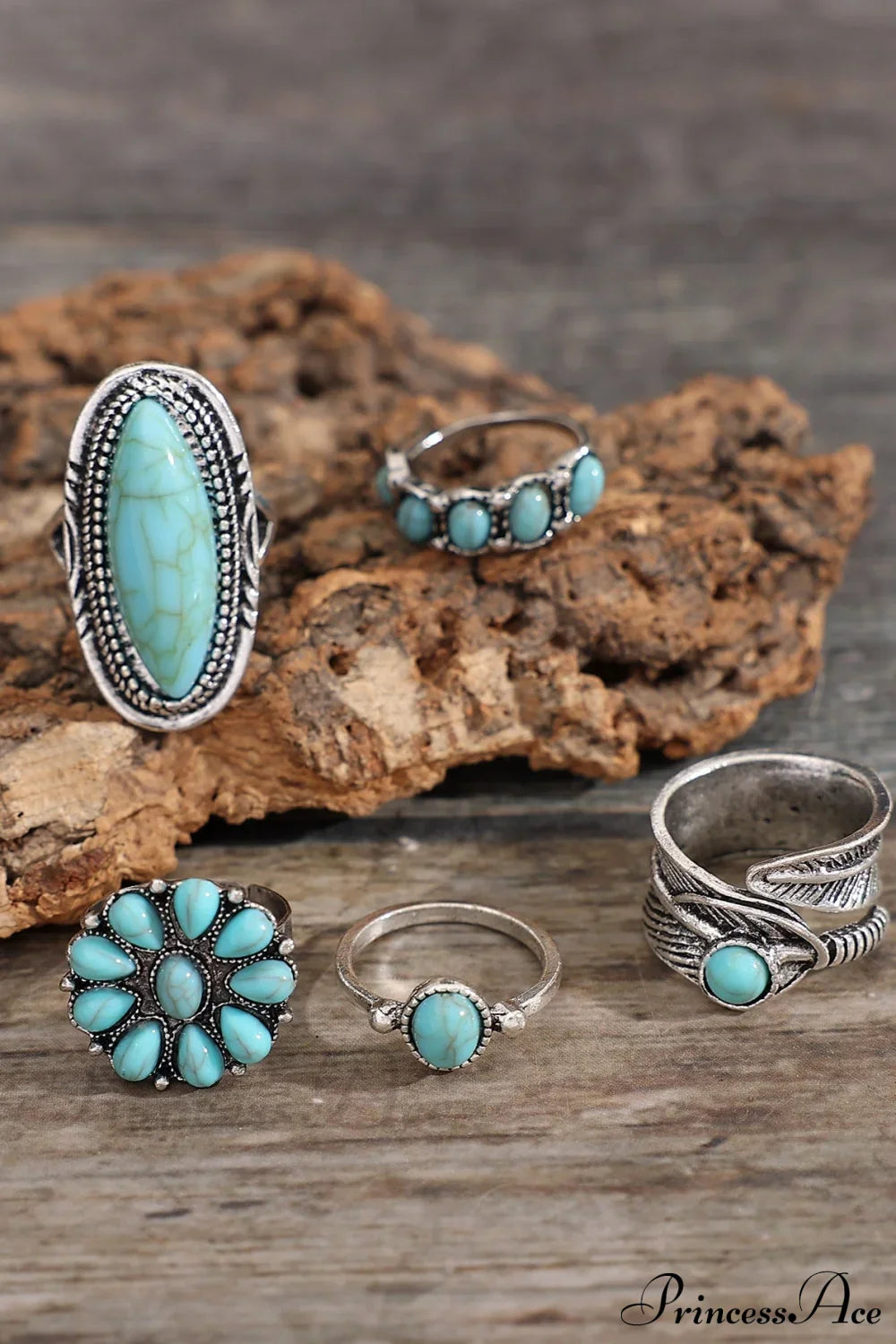 5Pcs Vintage & Exquisite Bohemian Ring