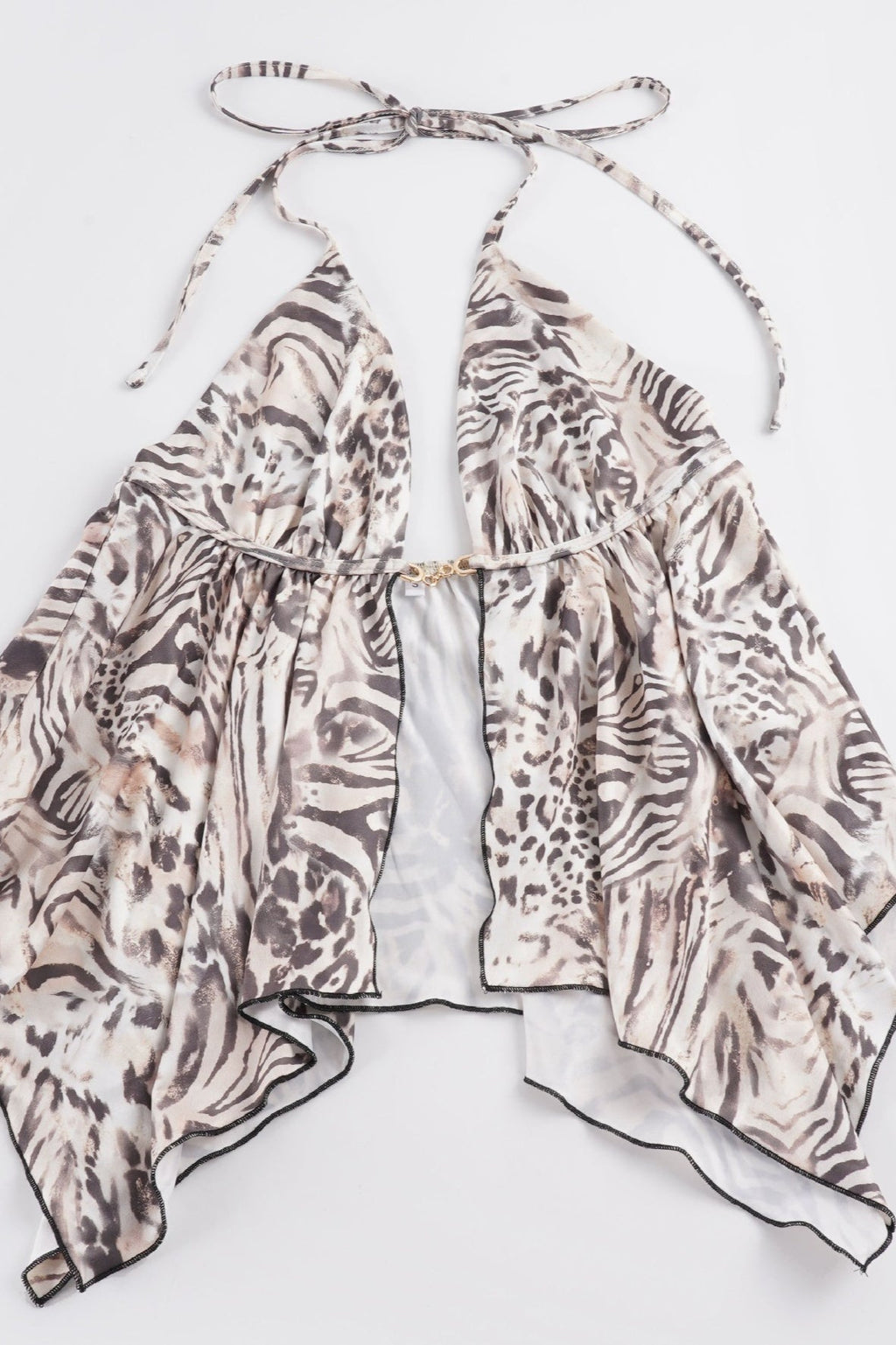 A Line Animal Backless Halter Top