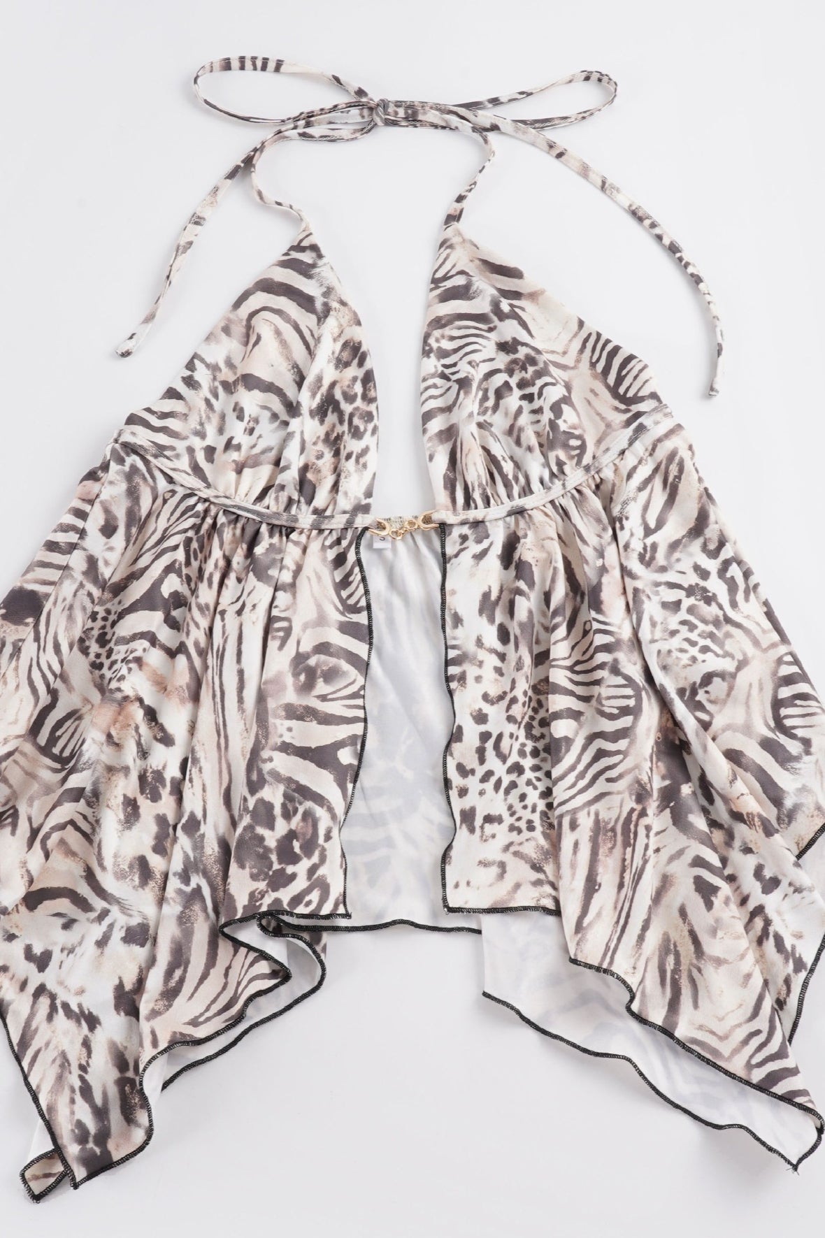 A Line Animal Backless Halter Top
