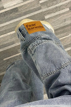 Loose Fit Reverse Pocket Jeans