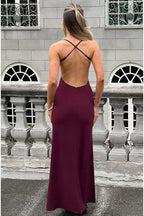 Summer Split Dress Slim Fit Spaghetti Strap Party