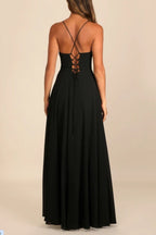 Halter Backless Maxi Formal Dress