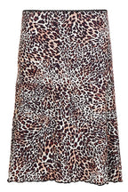 Low Waist Leopard Mesh Midi Skirt