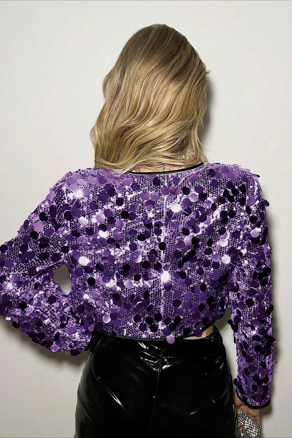 Silver Sequin Coat
