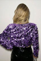 Silver Sequin Coat