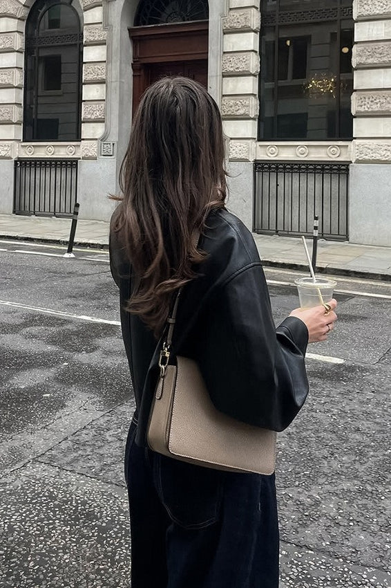 Matte Leather Moto Jacket
