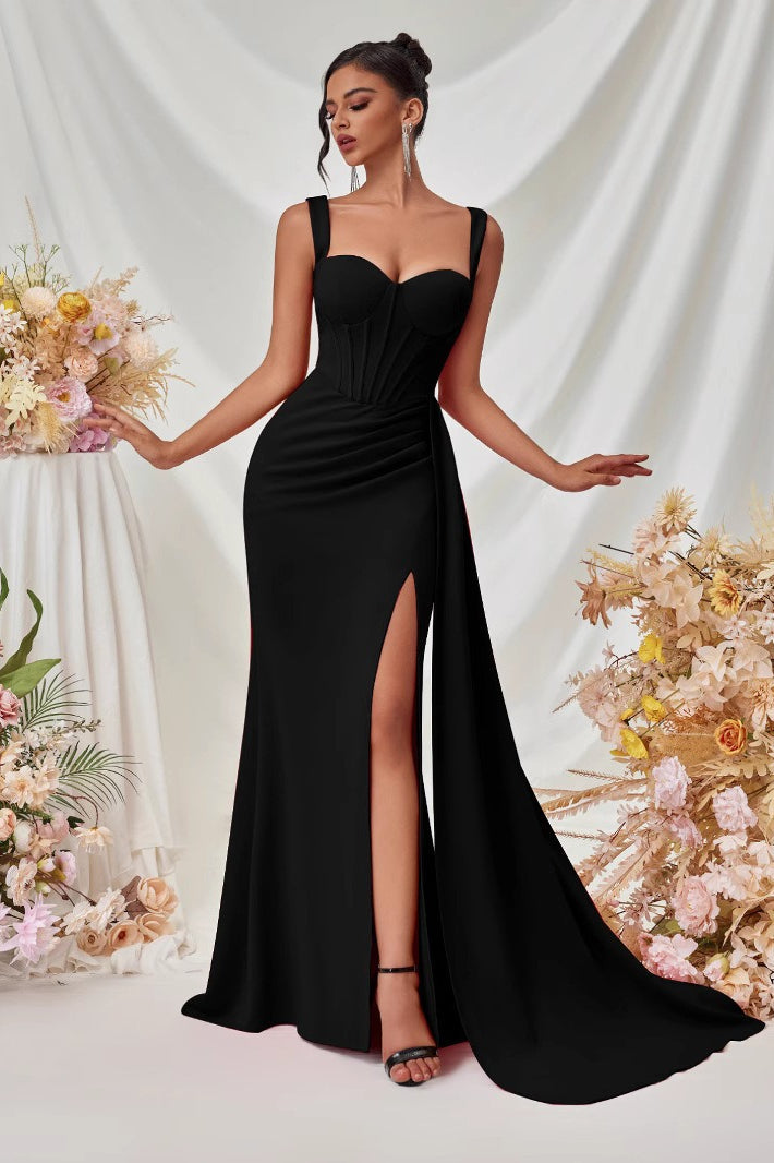 Bodycon Slit Maxi Party Dress