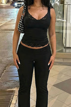 Lace Trim Cami Top