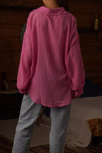 Solid Casual Long Sleeve Blouse