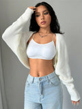 Loose Fit Knit Shrug Cardigan