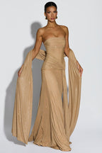 Elegant Tube Off Shoulder Silver Prom Dress