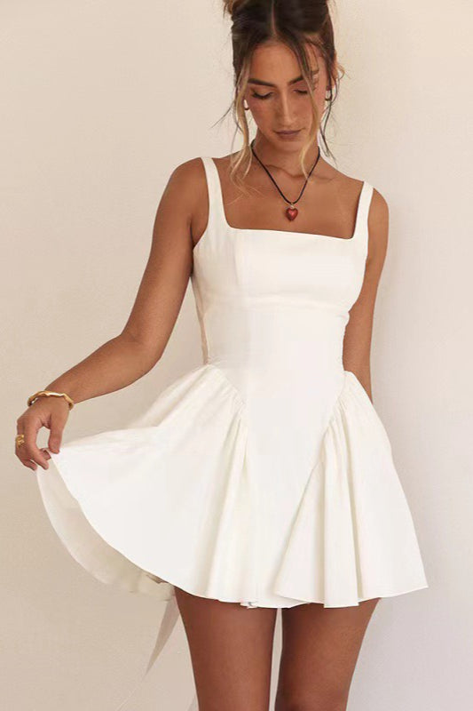 Backless Bow Tie Party Dress